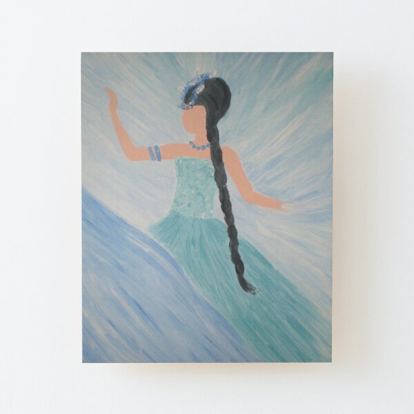 Water lady Wood Mounted Print