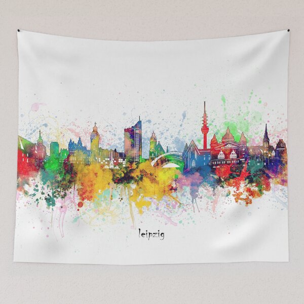 Item preview, leipzig skyline designed and sold by BekimART.