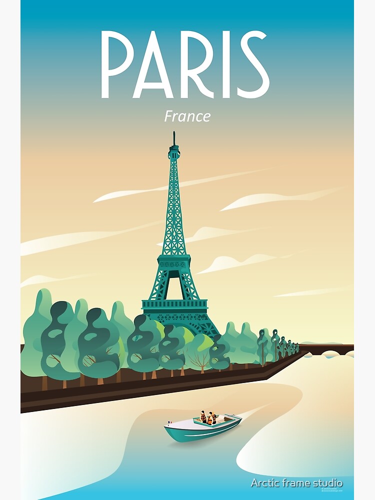 French Travel Poster Art, Vintage Wall Hanging, French Decor, Paris Travel Fine  Print Digital Print 