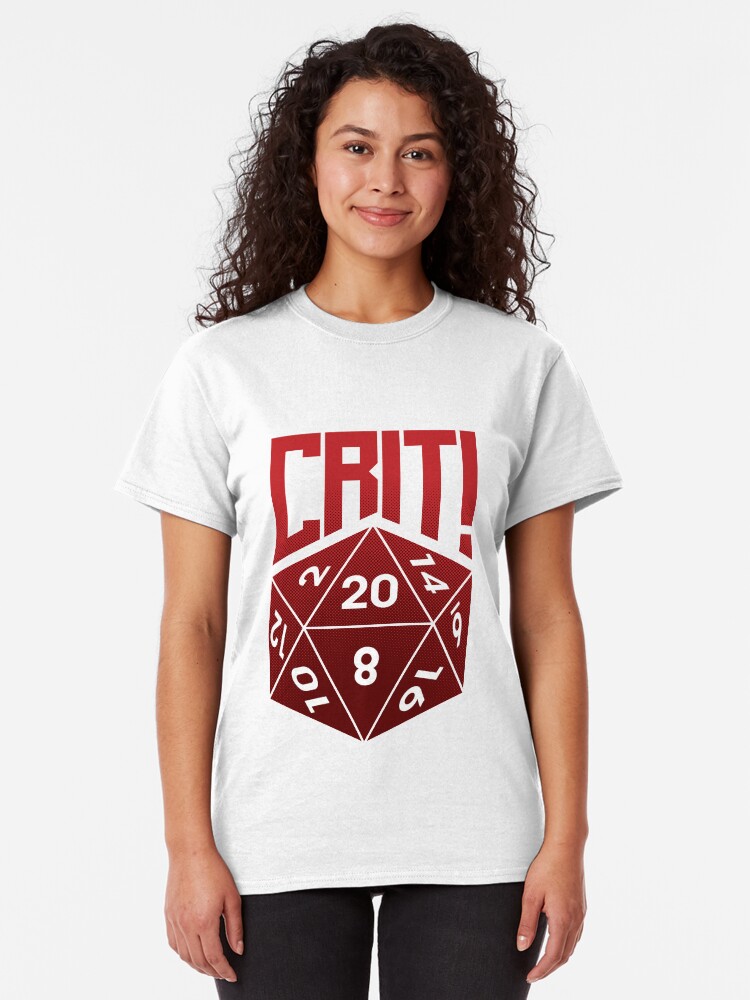 Alternate view of Crit Success - Red Classic T-Shirt