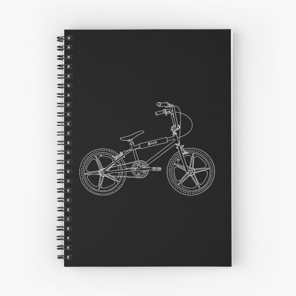 Item preview, Retro BMX white lineart designed and sold by Baines Cartoons.