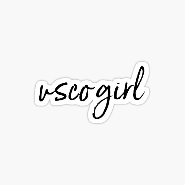 Aesthetic VSCO-GIRL sticker pack Sticker for Sale by HibaArts