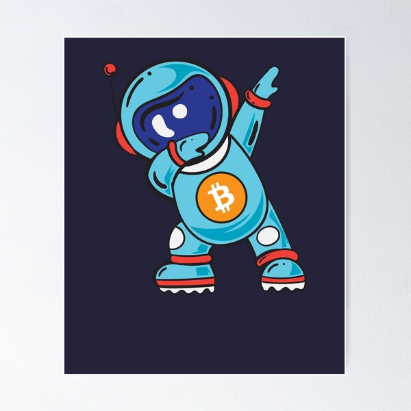 Item preview, Dabbing Bitcoin Astronaut designed and sold by sealdesign.