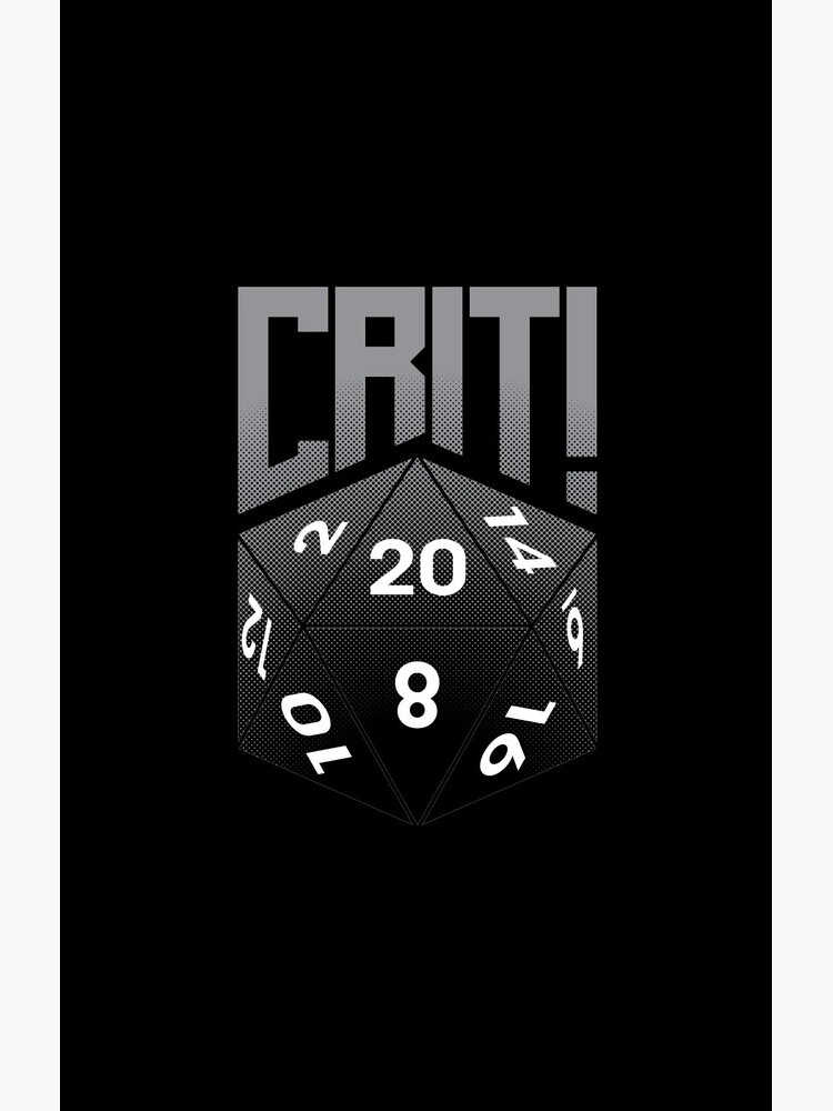 Crit Success - Black by jklettdesigns