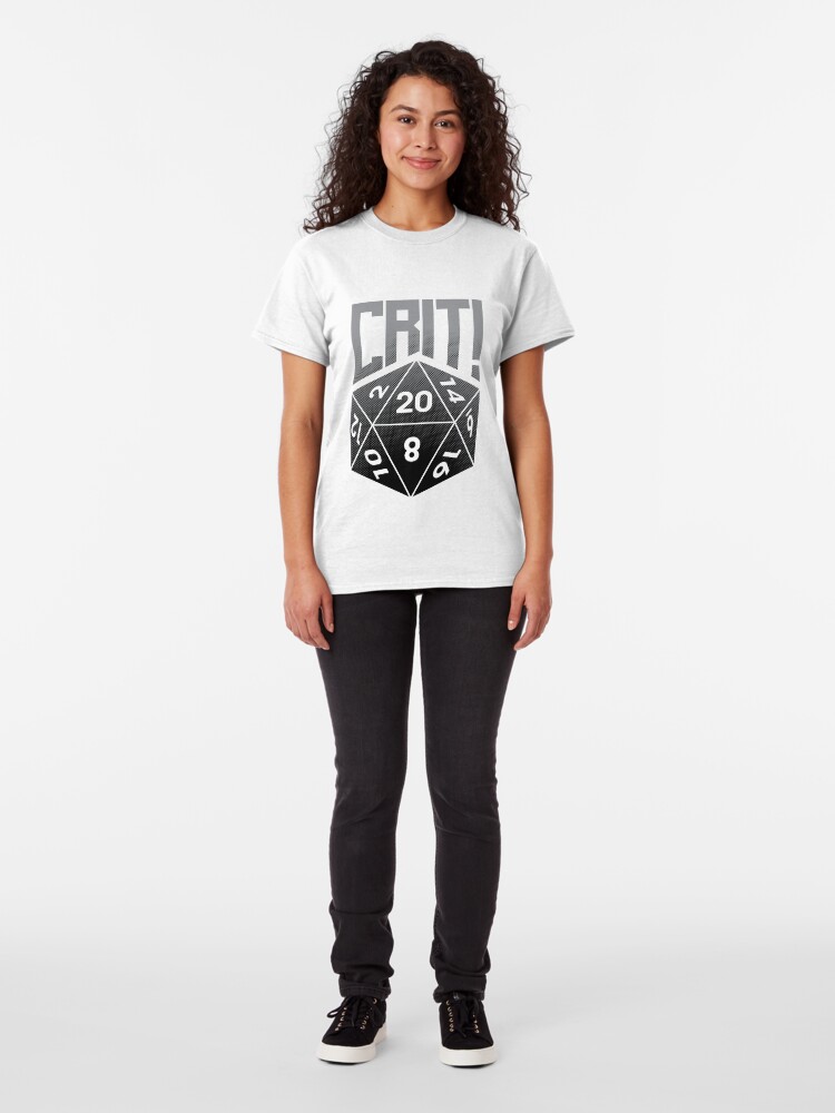 Alternate view of Crit Success - Black Classic T-Shirt