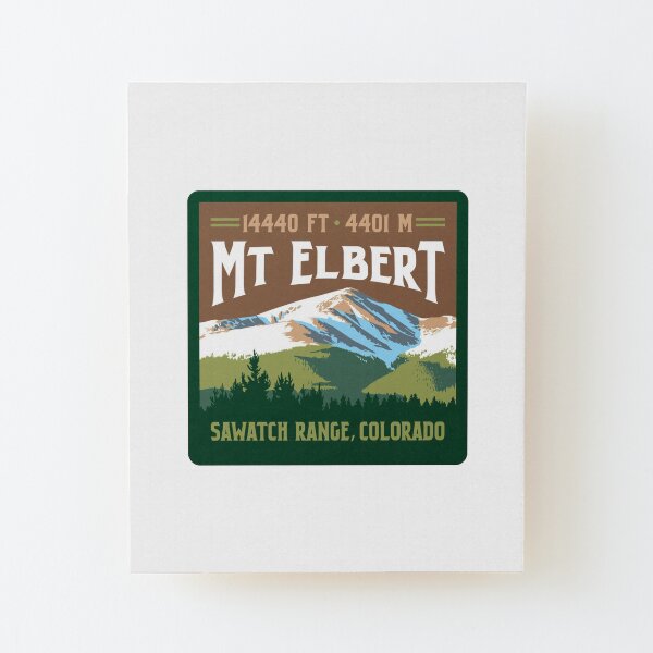 Mount Elbert Wood Mounted Print