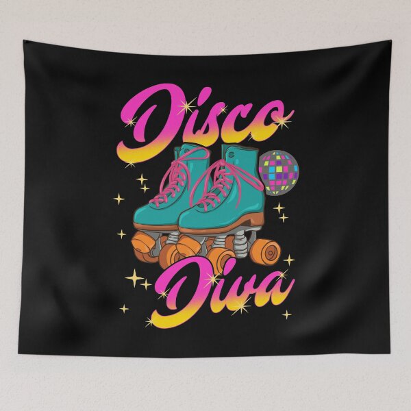 Aperçu de l'œuvre Patins à roulettes Disco Diva créée et vendue par phoxydesign.