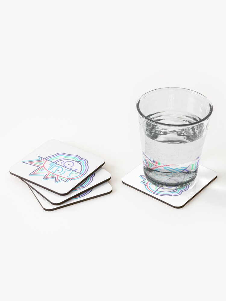 Alternate view of Abstract Rick 2 Coasters (Set of 4)
