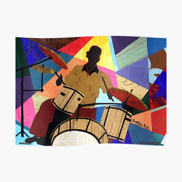 Jazzy Drummer Poster