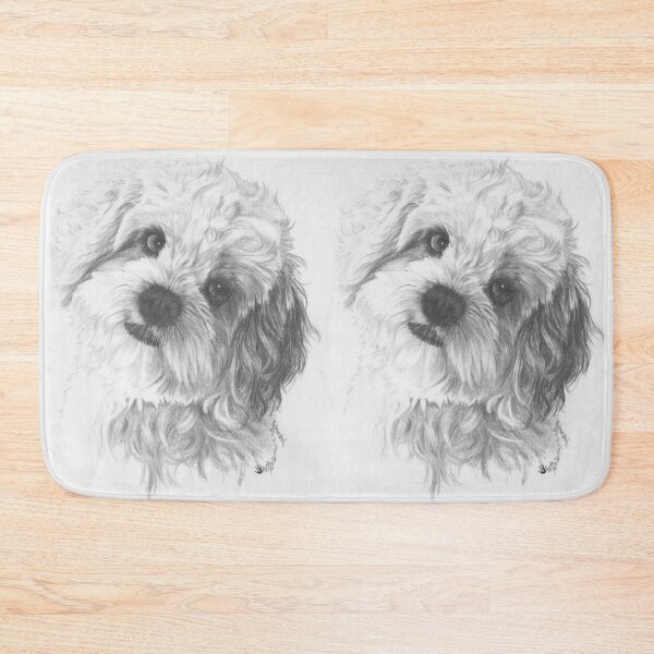 Item preview, Cavachon Portrait in Graphite designed and sold by BarbBarcikKeith.