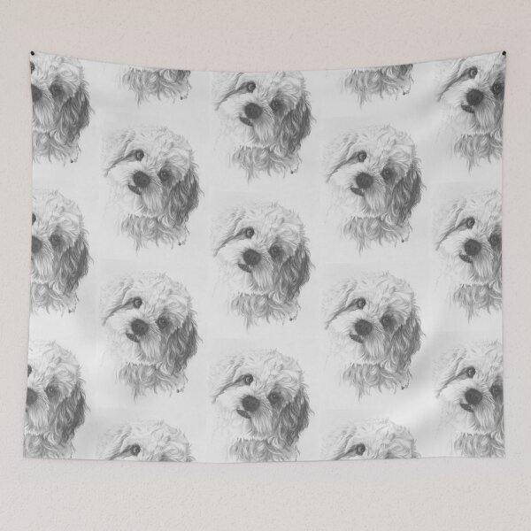 Item preview, Cavachon Portrait in Graphite designed and sold by BarbBarcikKeith.