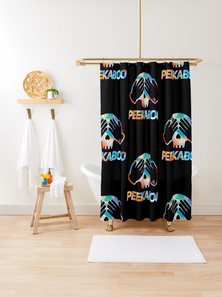 Peekaboo Shower Curtain By Omgeliza Redbubble