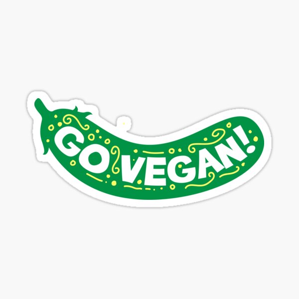 Artikel-Vorschau von Go Vegan Gurke, designt und verkauft von tonstan.