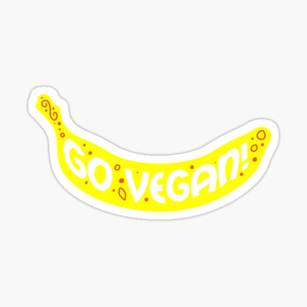 Artikel-Vorschau von Go Vegan Banane, designt und verkauft von tonstan.