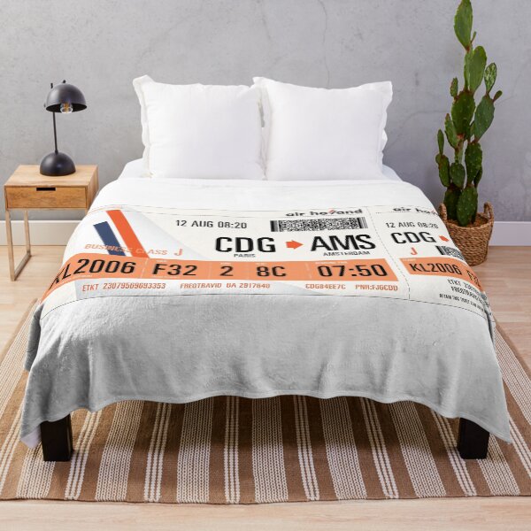 Item preview, Authentic Airline Boarding Pass to Amsterdam designed and sold by travelwitheric.