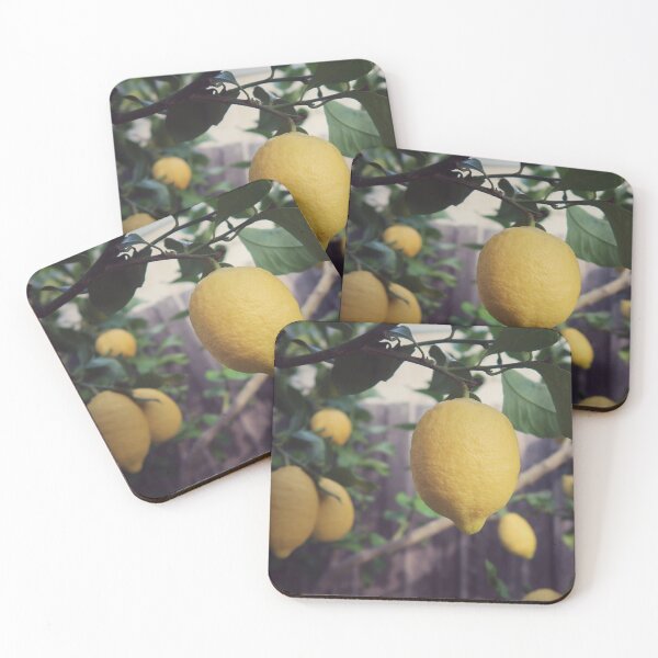 Item preview, Lemons on lemon tree photo art canvas print designed and sold by ABdigitaldesign.