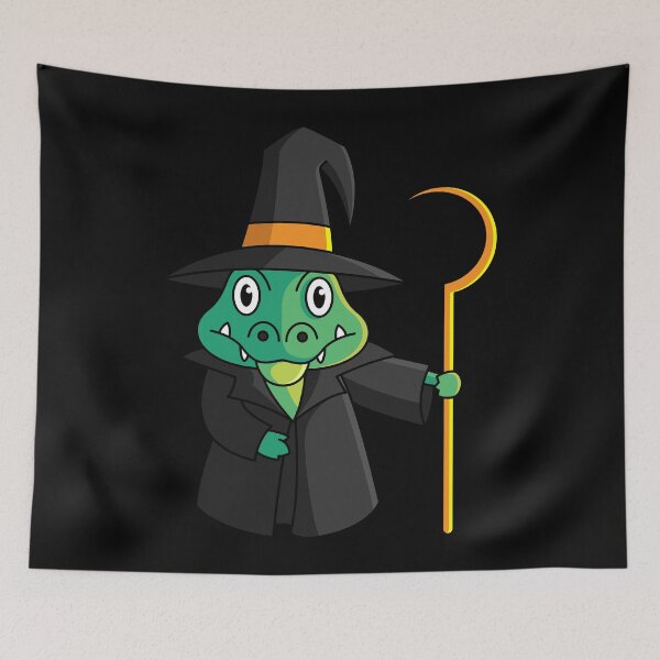 Item preview, Wizard crocodile, witchcraft magic halloween designed and sold by tonstan.