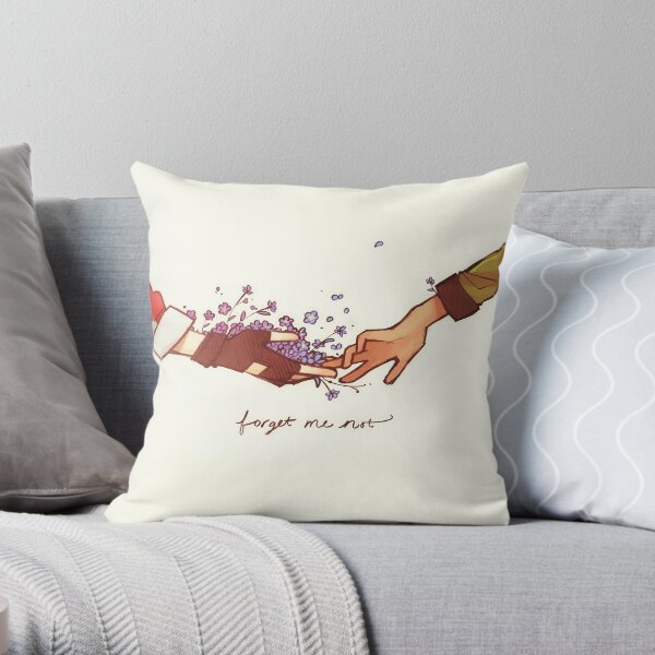 Forget Me Not Throw Pillow