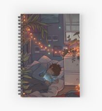 Blue Lips Spiral Notebook