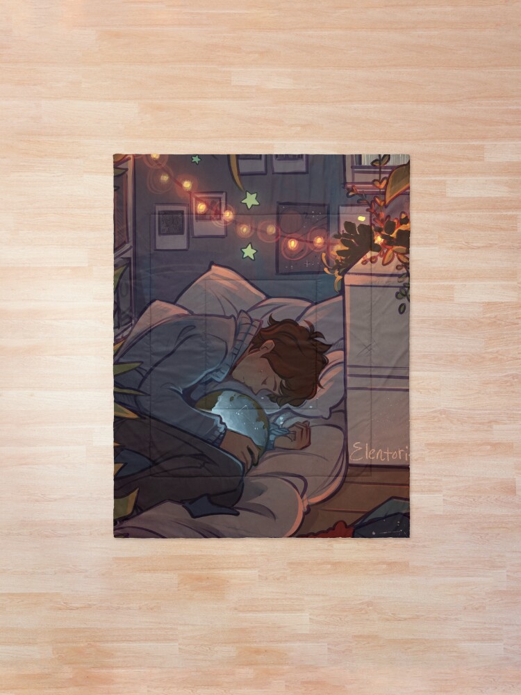 Alternate view of Blue Lips Comforter