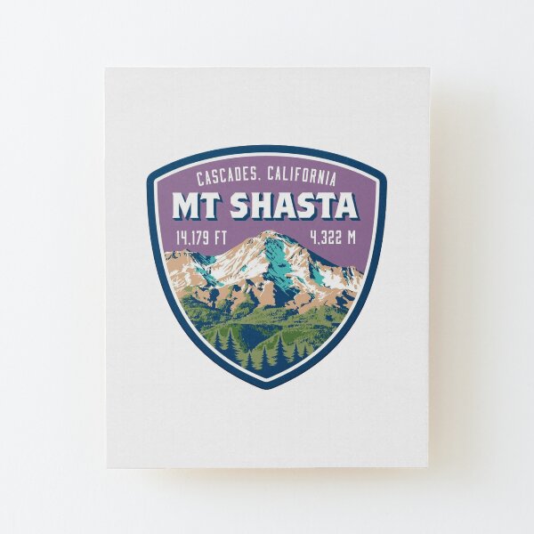 Mt. Shasta Wood Mounted Print