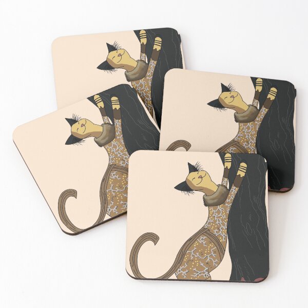 Item preview, Zora, Art Deco Cat designed and sold by sneercampaign.
