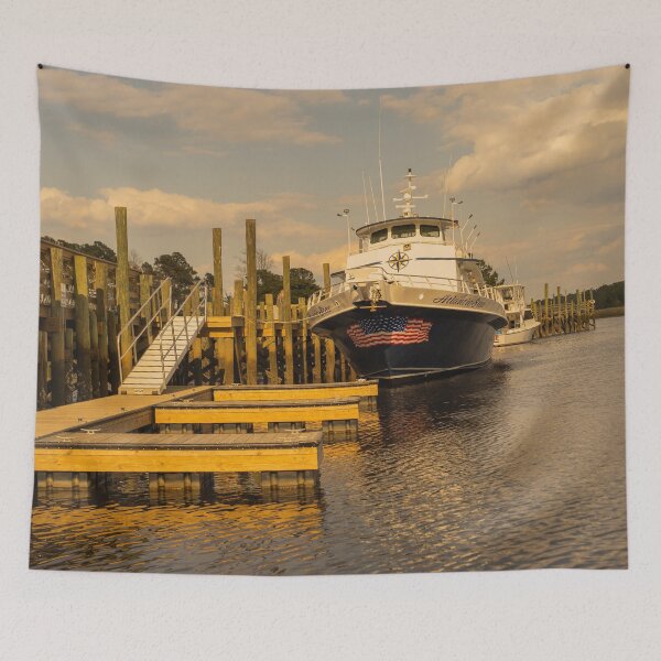 Item preview, Ship in the Intracoastal Waterway, designed and sold by KensLensDesigns.
