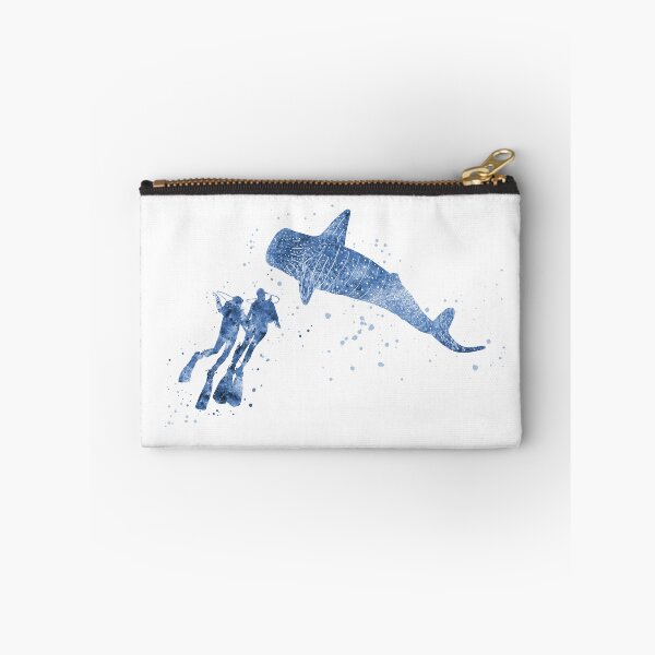 Item preview, Scuba diver, blue whale shark, scuba couple designed and sold by Rosaliartbook.