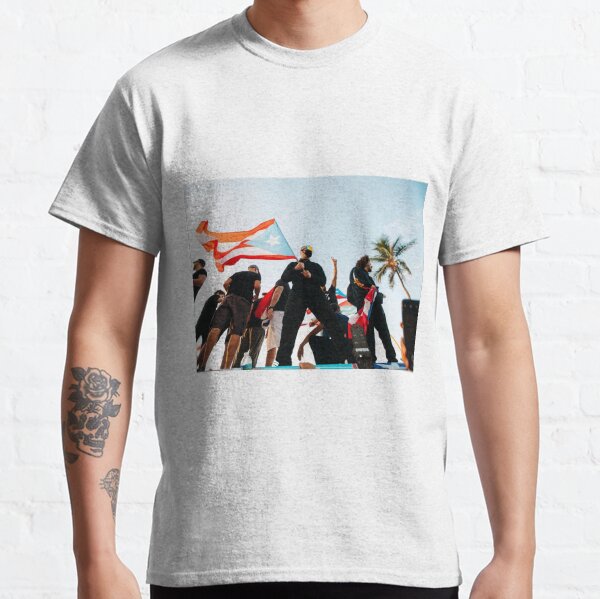 BAD BUNNY Puerto Rico Flag Protest Classic T-Shirt