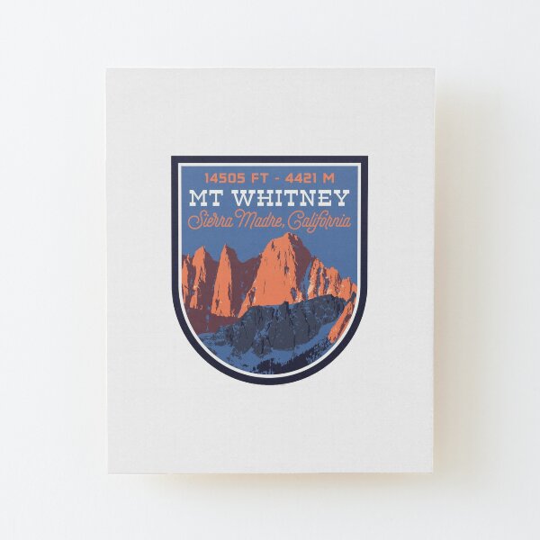 Mount Whitney Wood Mounted Print