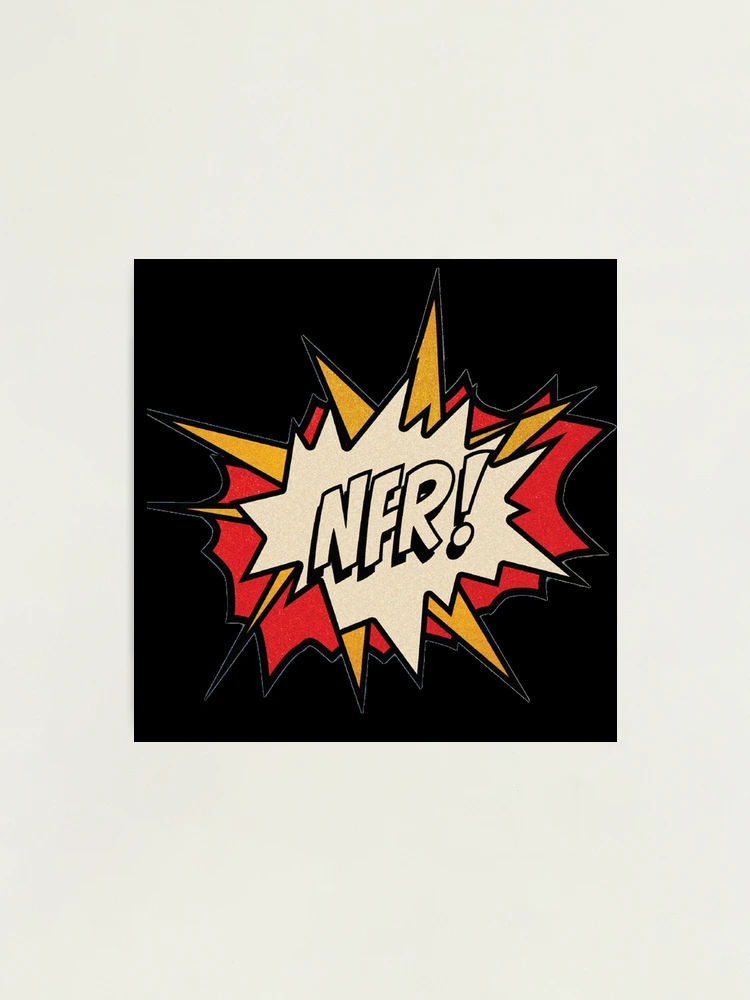 NFR! logo - Black Photographic Print for Sale by KaiDee