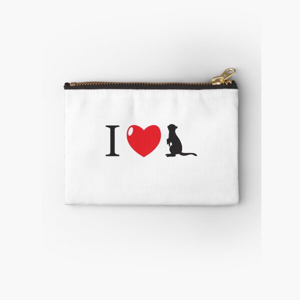 Item preview, I HEART Meerkat ( I love Meerkats!)  designed and sold by thetypographer.