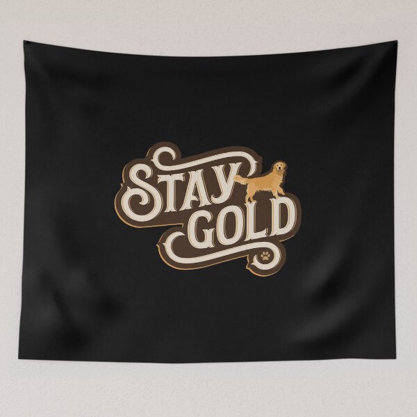 Item preview, Stay Gold Golden Retriever designed and sold by Deb Jaswaye.
