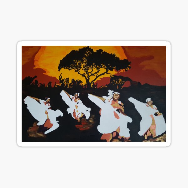 Afro Carib Dance Sticker