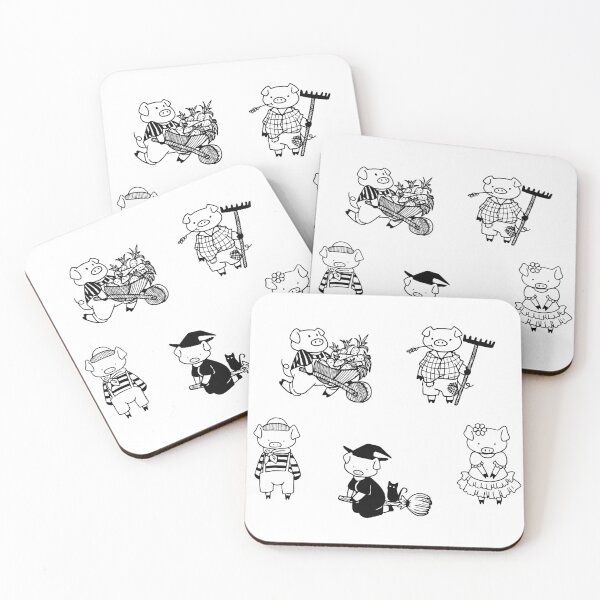 Item preview, Cute Piggy Sticker Pack - Cute Pigs - Animal Stickers designed and sold by MysticMagpie.