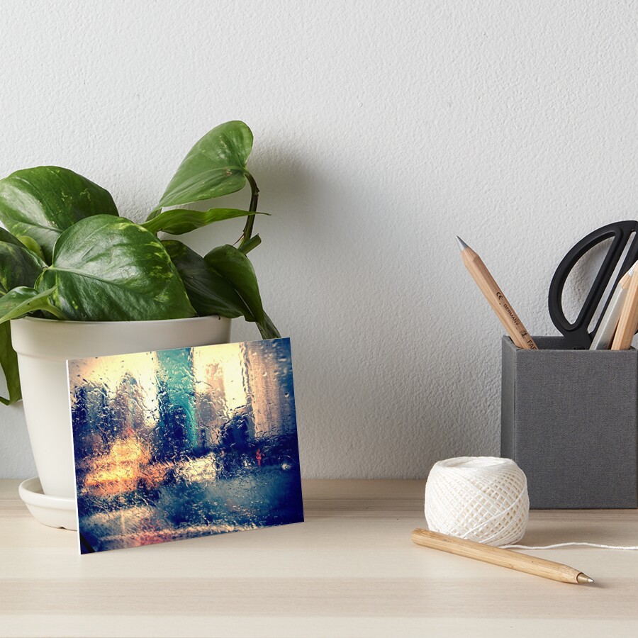 Rainy abstract Art Board Print