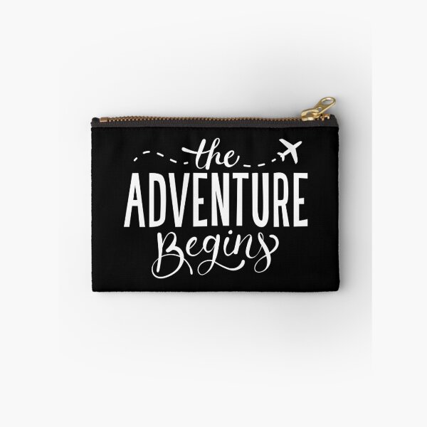 Item preview, The Adventure Begins Travel Quote Lettering designed and sold by TheSimpleMan.
