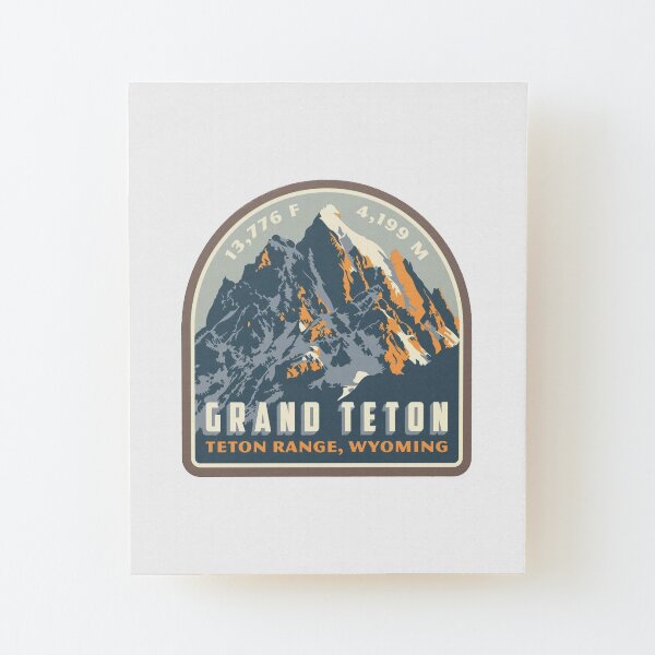 Grand Teton Wood Mounted Print