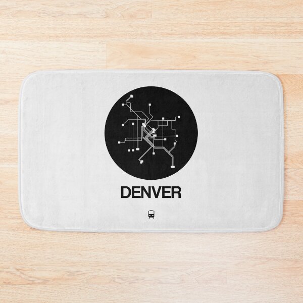 Item preview, Denver Black Subway Map designed and sold by Irina March.