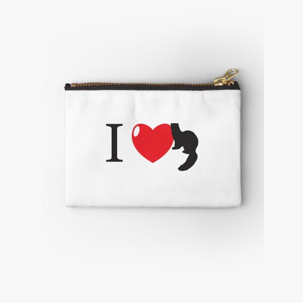 Item preview, I HEART ferret (I love ferrets!)  designed and sold by thetypographer.