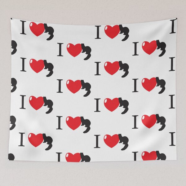 Item preview, I HEART ferret (I love ferrets!)  designed and sold by thetypographer.
