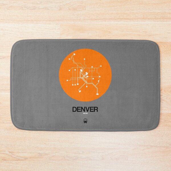 Item preview, Denver Orange Subway Map designed and sold by Irina March.
