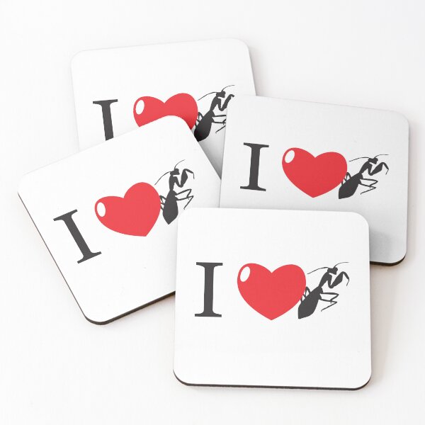 Item preview, I HEART praying mantis (I love praying mantises!)  designed and sold by thetypographer.