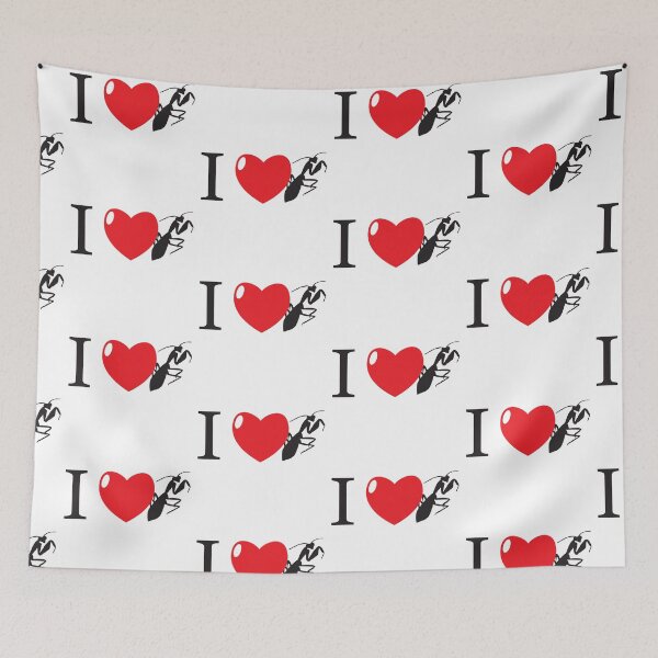 Item preview, I HEART praying mantis (I love praying mantises!)  designed and sold by thetypographer.