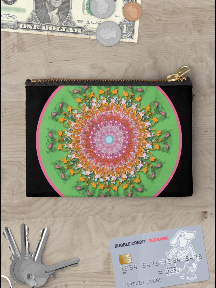 Thumbnail 3 of 4, Zipper Pouch, Karmic Wheel 2 designed and sold by InfinitePathArt.