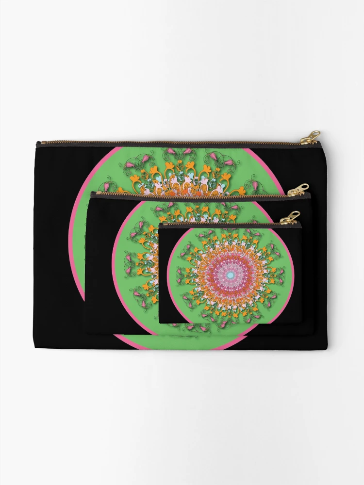 Thumbnail 2 of 4, Zipper Pouch, Karmic Wheel 2 designed and sold by InfinitePathArt.