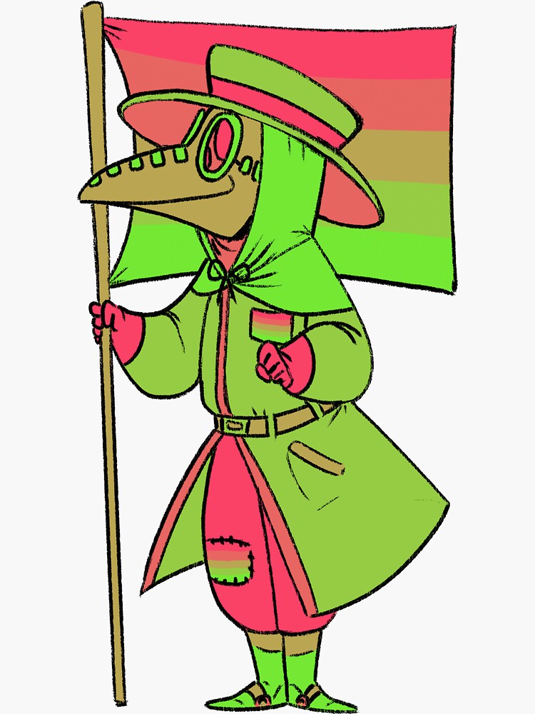 Aroflux Pride Plague Doctor Sticker For Sale By Soodie Redbubble 3385