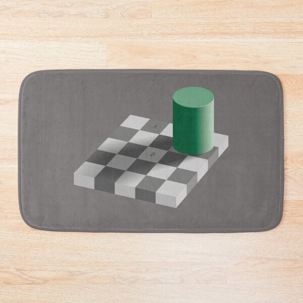 Item preview, Checkerboard Shadow Optical Illusion  designed and sold by quackynaut.