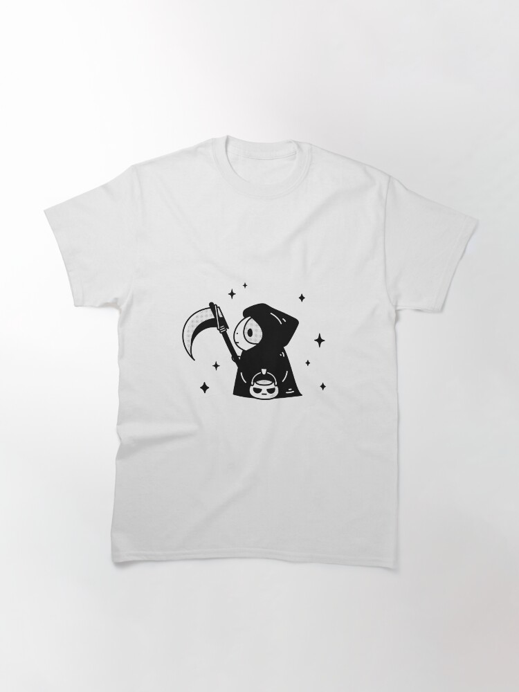 Alternate view of Bubu the Guinea pig, Little Grim Reaper Classic T-Shirt