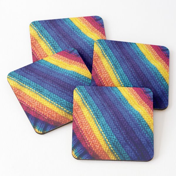 Item preview, Knitted Rainbow - LGBTQ stripes designed and sold by BillySkullKnits.